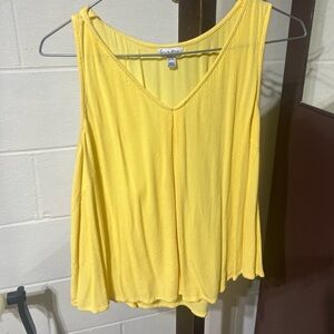Yellow Love,Fire crop top, XL